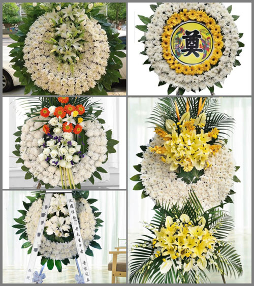 湖南永州道县白芒铺镇岩口村花圈速递
