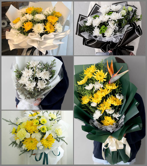湖南永州道县白芒铺镇岩口村白事花束代送